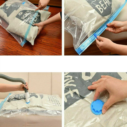 DO25 Vakuumbeutel für Kleidung und Bettwäsche für den Kleiderschrank 110x80