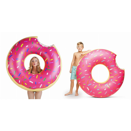 TG48122R STRAND AUFBLASBARE RAD DONUT ROSA