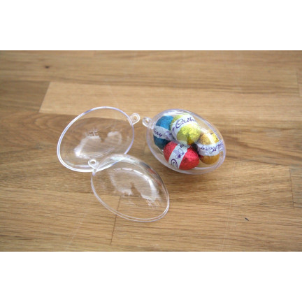 TG35237 ACRYL-EI TRANSPARENTES FALT-EI 6CM PLASTIK-OSTEREI