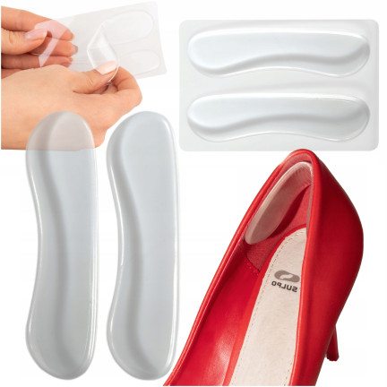 DO73 selbstklebende Schuh-Gel-Clips Paar 2 Stück Einlegesohle für Fersen