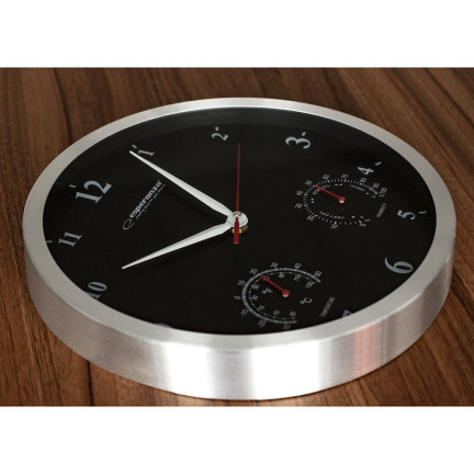 EHC008K WANDUHR SCHWARZ WILHOTNOŚCIOMIERZ THERMOMETER 3IN1 ESPERANZA EHC008K