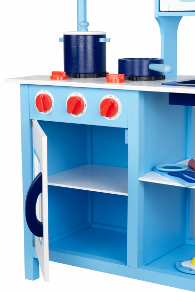 Kinderküche aus Holz Spielzeugküche Holzküche Spielküche für Kinder mit Zubehör